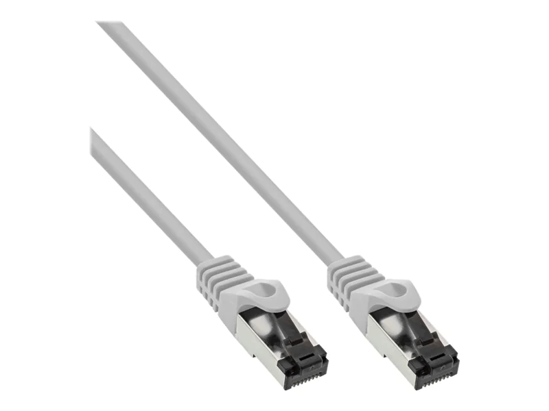 InLine Patchkabel - S/FTP (PiMf) - Cat.8.1 - 2000MHz - halogenfrei - grau - 1,5m 78814
