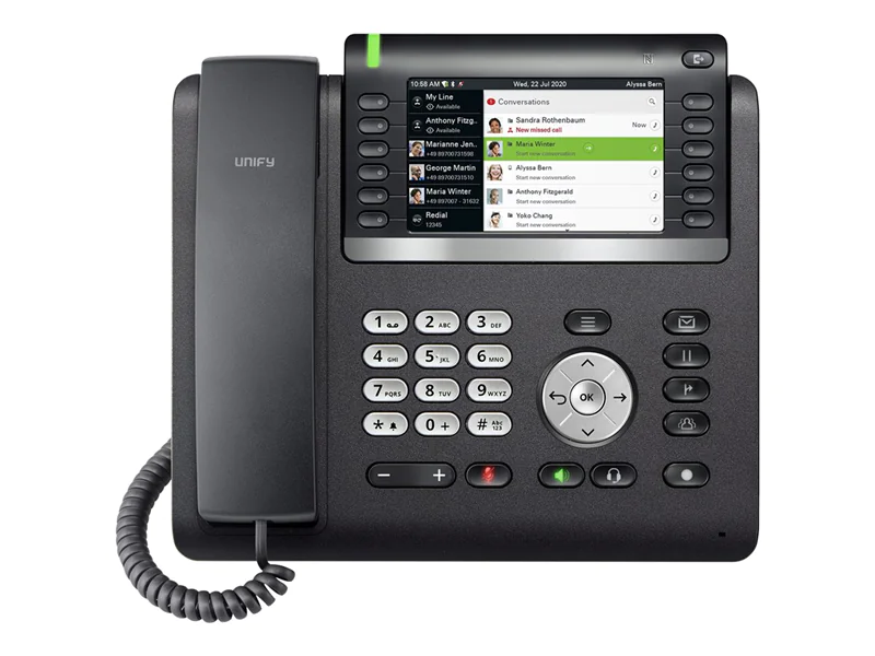 Unify OpenScape Desk Phone CP700X - VoIP-Telefon - mit Bluetooth-Schnittstelle - dreiweg Anruffunktion - SIP - Schwarz/Silber Unify OpenScape Desk Phone CP700X - VoIP-Telefon - mit Bluetooth-Schnittstelle - dreiweg Anruffunktion - SIP - Schwarz/Silber