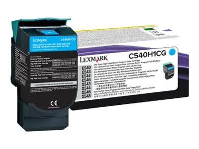Lexmark Hohe Ergiebigkeit - Cyan - original C540H1CG