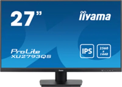 Iiyama ProLite XU2793QS-B6 - LED-Monitor - 68.5 cm (27") - 2560 x 1440 WQHD @ 100 Hz - IPS - 250 cd/m² - 1300:1 - 1 ms - HDMI, DisplayPort - Lautsprecher - Schwarz, Matte