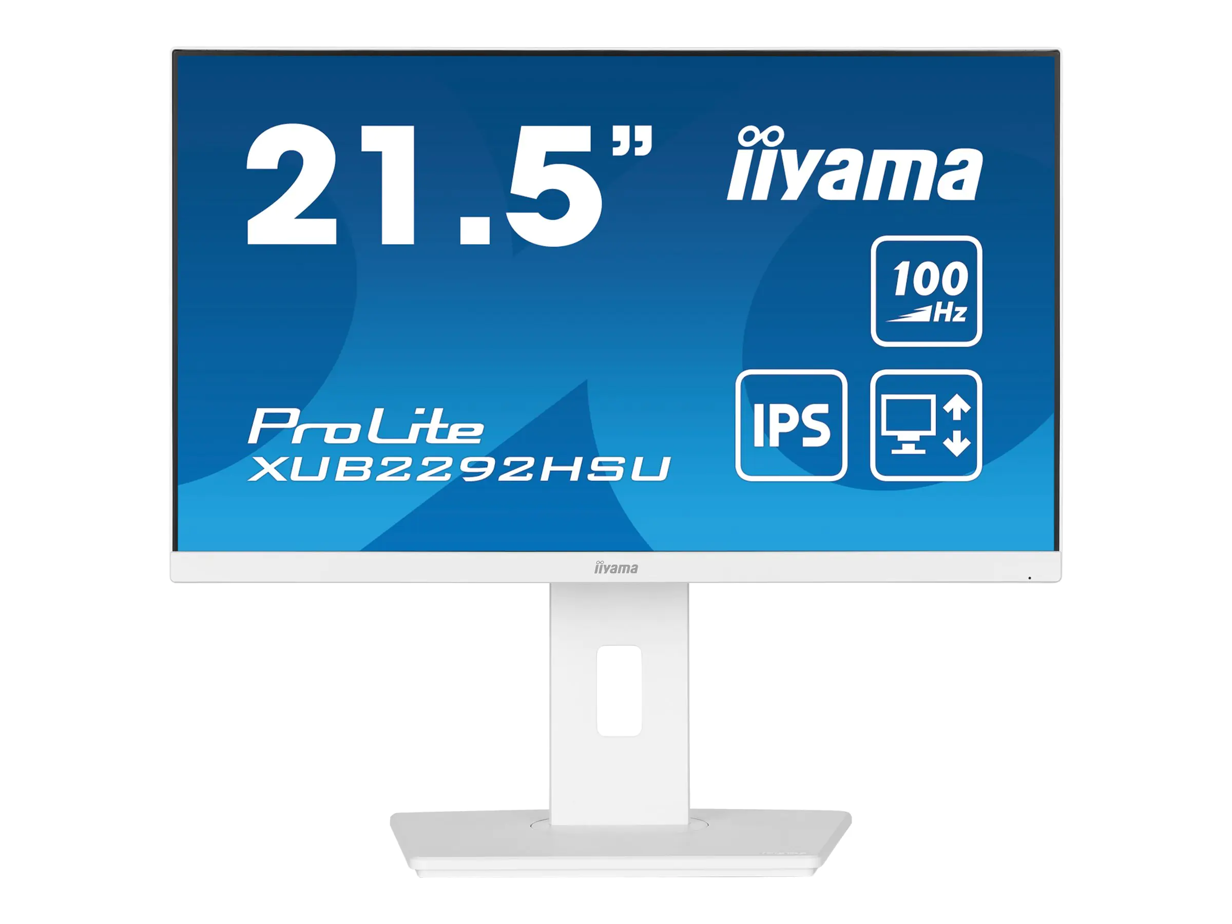 iiyama ProLite XUB2292HSU-W6 - LED-Monitor - 55.9 cm (22") (21.5" sichtbar) - 1920 x 1080 Full HD (1080p) @ 100 Hz - IPS - 250 cd/m² - 1000:1 - 0.4 ms - HDMI, DisplayPort - Lautsprecher - weiß, Matte iiyama ProLite XUB2292HSU-W6 - LED-Monitor - 55.9 cm (22") (21.5" sichtbar) - 1920 x 1080 Full HD (1080p) @ 100 Hz - IPS - 250 cd/m² - 1000:1 - 0.4 ms - HDMI, DisplayPort - Lautsprecher - weiß, Matte