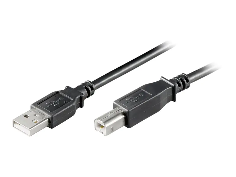 goobay - USB-Kabel - USB Typ B (M) zu USB (M) - USB 2.0 - 1 m - Schwarz