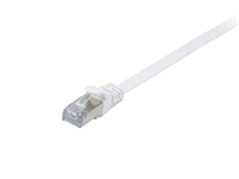 Equip Cat.6A U/FTP Flat Patchkabel, 3m, Weiß, 3 m, Cat6a, U/FTP (STP), RJ-45, RJ-45, Weiß 607612