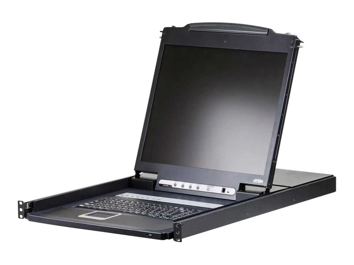 ATEN CL1308N KVMP-Switch 8-Port 19" LCD-Konsole USB PS/2 VGA Tastatur - KVM-Konsole - 8-Port
