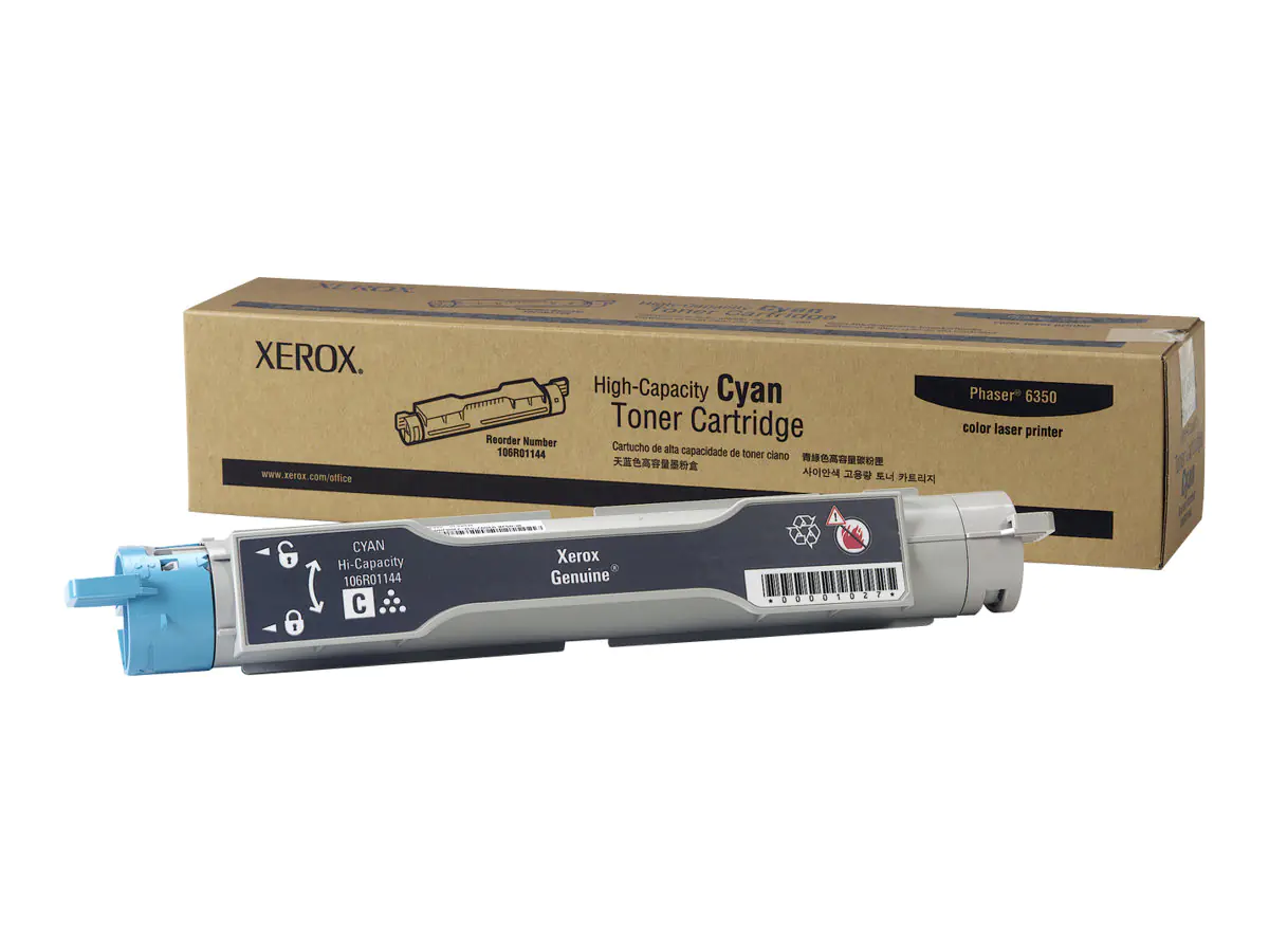 Xerox High-Capacity Phaser 6300/6350 - Mit hoher Kapazität - Cyan - Original - Tonerpatrone - für Phaser 6300DN, 6300DP, 6300N, 6350DP, 6350DT, 6350DX