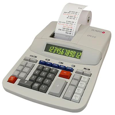 Olympia CPD 512, Desktop, Druckrechner, 12 Ziffern, 1 Zeilen, Weiß 944837002