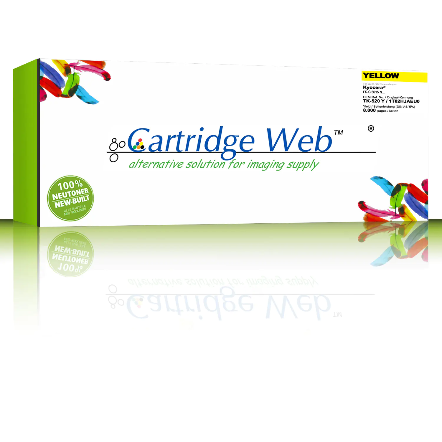 CartridgeWeb Toner kompatibel zu Kyocera/Mita gelb 1T02HJAEU0 TK520Y 8.000 Seiten
