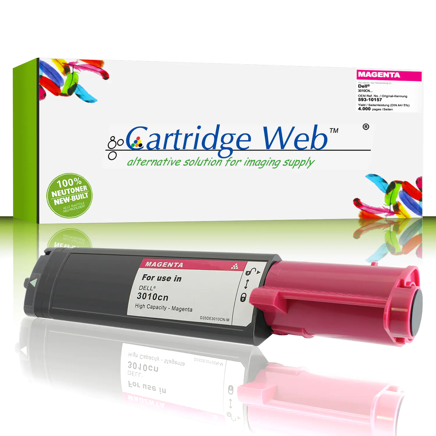 CartridgeWeb Toner kompatibel zu Dell 593-10157 XH005 magenta 4.000 Seiten 1 Stück CartridgeWeb Toner kompatibel zu Dell 593-10157 XH005 magenta 4.000 Seiten 1 Stück