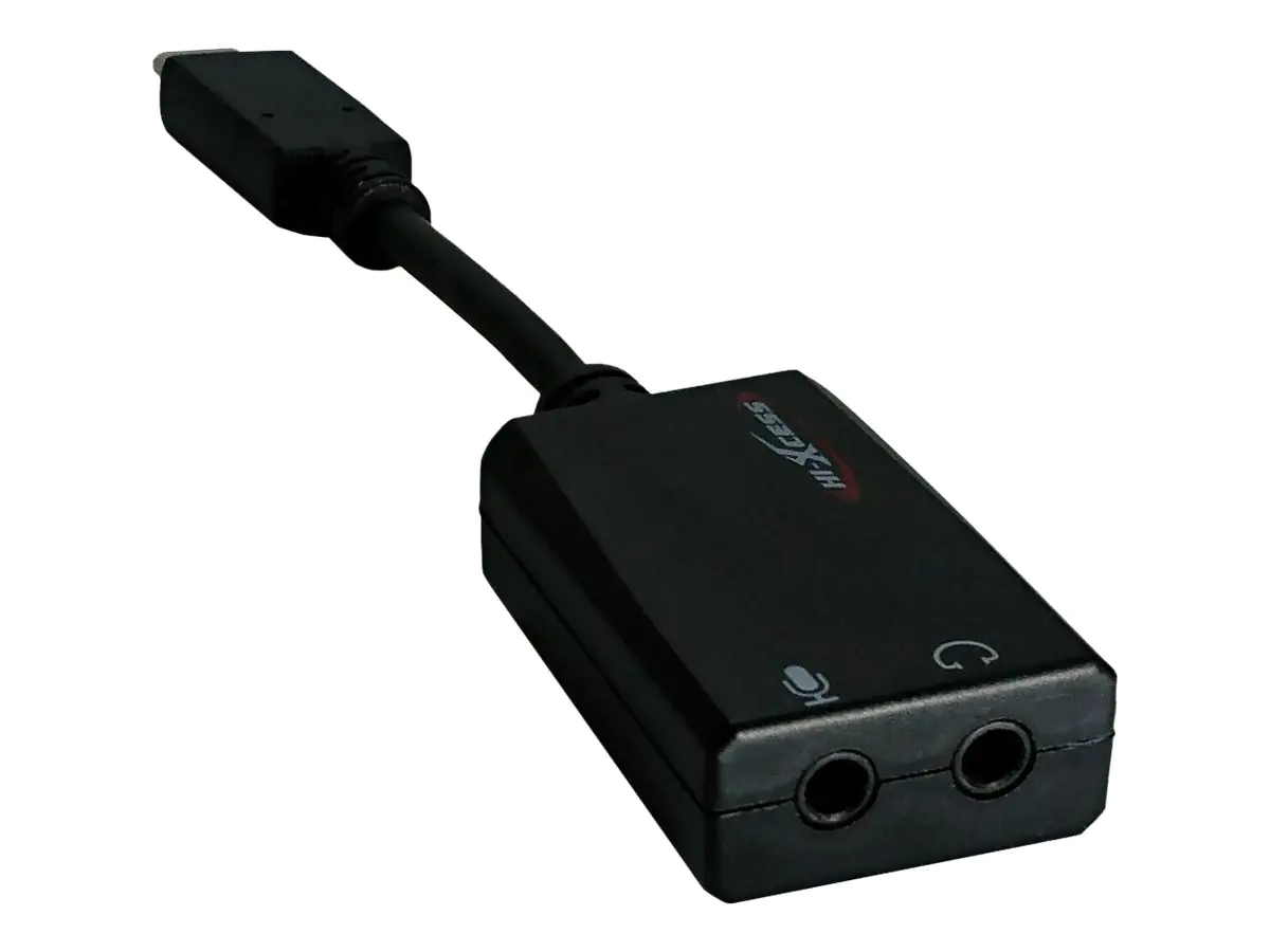 Roline - Audio-Adapter - 24 pin USB-C (M) zu mini-phone stereo 3.5 mm - 13 cm - Schwarz Roline - Audio-Adapter - 24 pin USB-C (M) zu mini-phone stereo 3.5 mm - 13 cm - Schwarz
