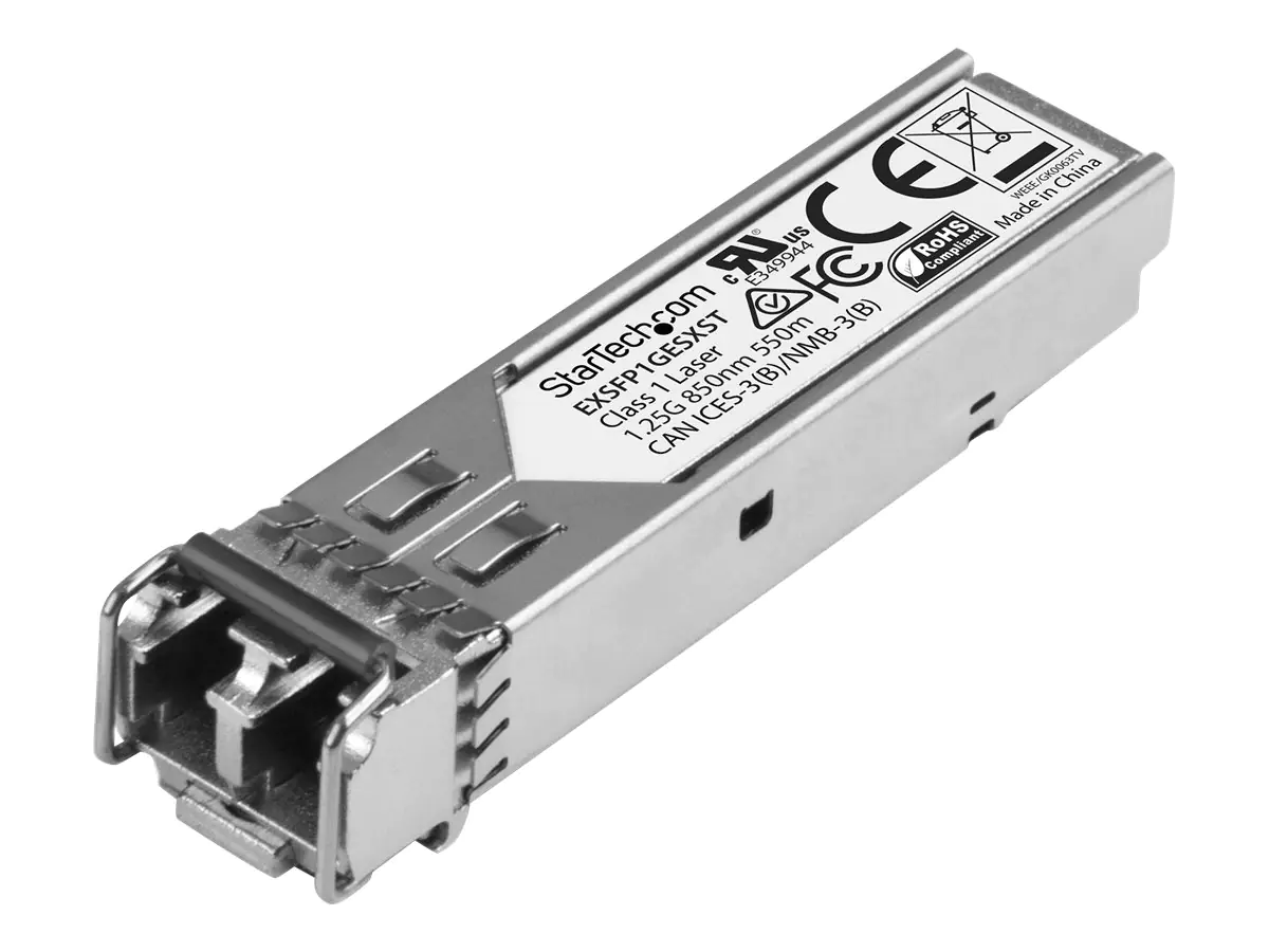 StarTech Juniper EX-SFP-1GE-SX kompatibel SFP - Gigabit Fiber 1000Base-SX SFP Transceiver Modul - MM LC - 550m - 850nm - SFP (Mini-GBIC)-Transceiver-Modul (gleichwertig mit: Juniper EX-SFP-1GE-SX) - GigE - 1000Base-SX - LC Multi-Mode - bis zu 550 m - 850