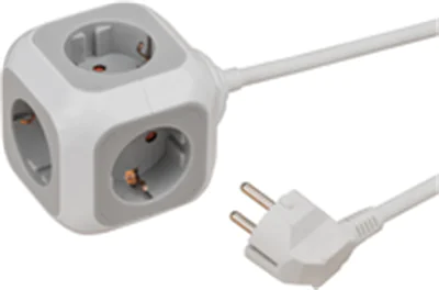 Brennenstuhl 1150090, 1,4 m, Drinnen, IP20, Weiß, 4 AC-Ausgänge, 230 V