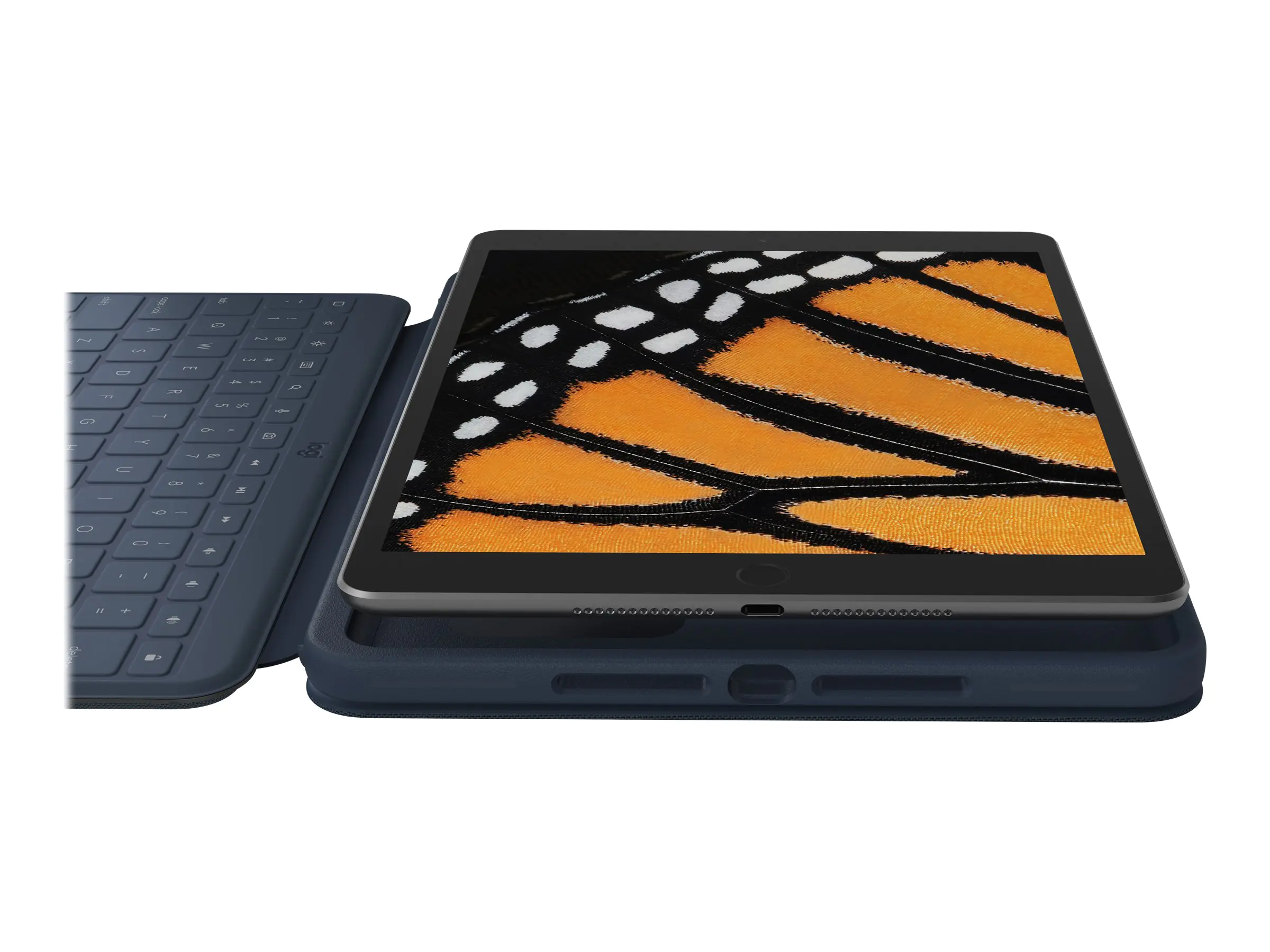 Logitech Rugged Combo 3 Touch for Education - Tastatur und Foliohülle - mit Trackpad - Apple Smart connector - QWERTY - GB - für Bildungseinrichtungen - für Apple 10.2-inch iPad (7. Generation, 8. Generation, 9. Generation) 920-010367
