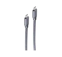 Shiverpeaks USB Type-C 3.2 Gen 2x2 Kabel grau - Länge 2.0 m 13-47030 - Kabel - Digital/Daten