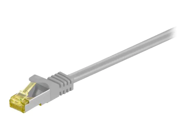 goobay - Patch-Kabel - RJ-45 (M) zu RJ-45 (M) - 10 m - SFTP, PiMF - CAT 7 - halogenfrei, geformt - Grau goobay - Patch-Kabel - RJ-45 (M) zu RJ-45 (M) - 10 m - SFTP, PiMF - CAT 7 - halogenfrei, geformt - Grau
