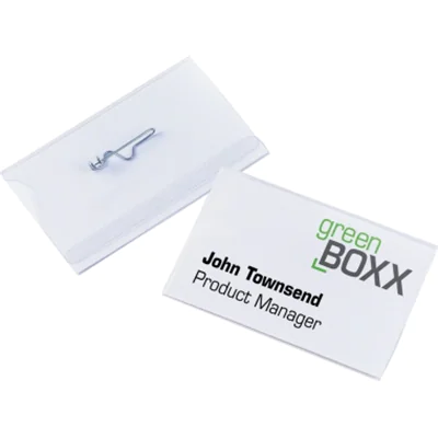 DURABLE Namensschild 800419 90x54mm Kunststoff tr 50 St./Pack. DURABLE Namensschild 800419 90x54mm Kunststoff tr 50 St./Pack.