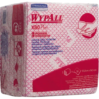 WYPALL Wischtuch X80 19127 Viertelfalz 35x34cm rt 30 St./Pack. WYPALL Wischtuch X80 19127 Viertelfalz 35x34cm rt 30 St./Pack.
