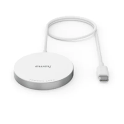 Hama Wireless Charger MagCharge FC15 15 W kabellos für Apple iPhone Weiß