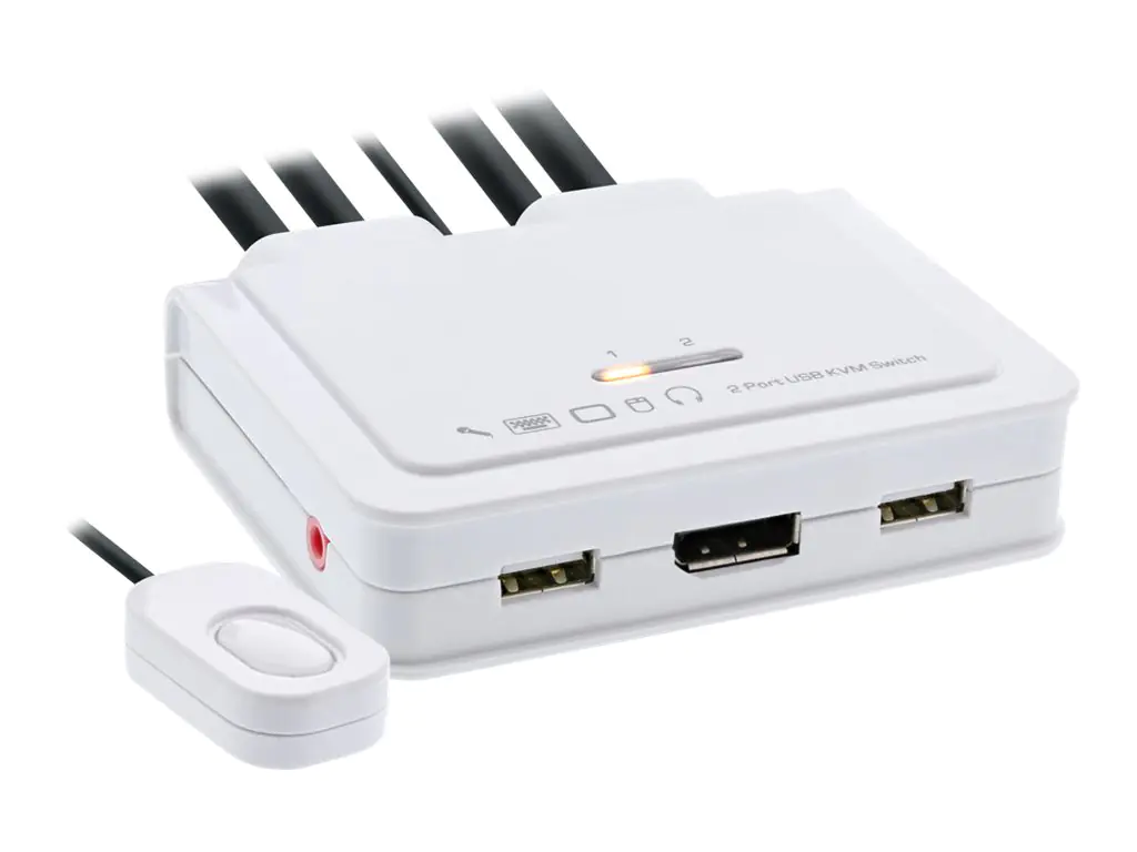 InLine 63615I - KVM-/Audio-/USB-Switch - 2 x KVM/Audio/USB - 1 lokaler Benutzer - Desktop InLine 63615I - KVM-/Audio-/USB-Switch - 2 x KVM/Audio/USB - 1 lokaler Benutzer - Desktop