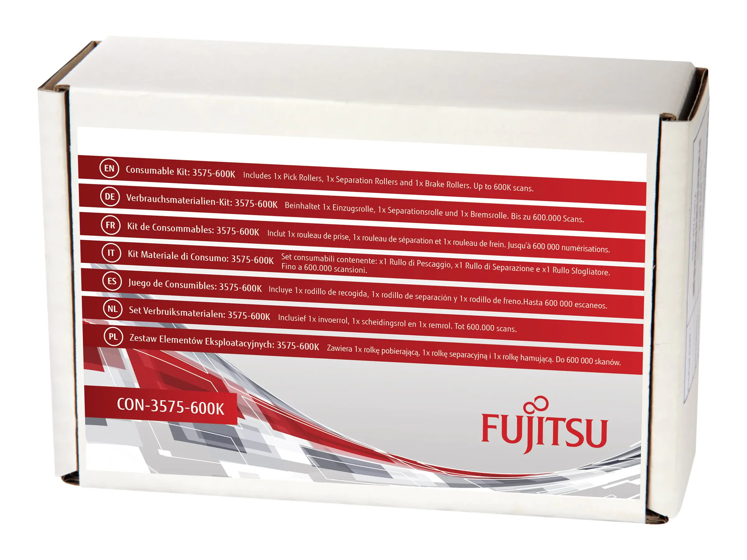 Fsas Technologies Fujitsu Consumable Kit: 3575-600K - Scanner CON-3575-600K