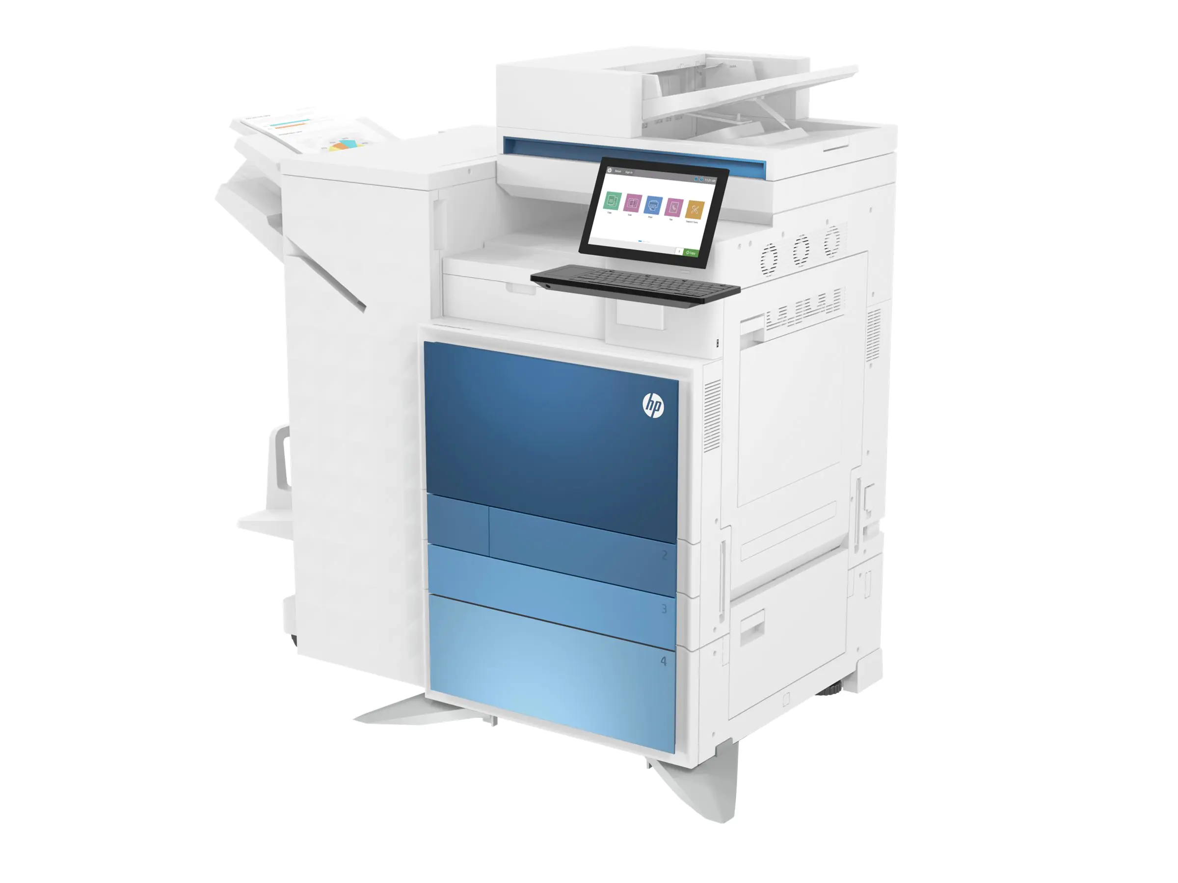 HP Color LaserJet Managed MFP E877z - Multifunktionsdrucker - Farbe - Laser - A3/Ledger (297 x 432 mm) 5QK08A#B19