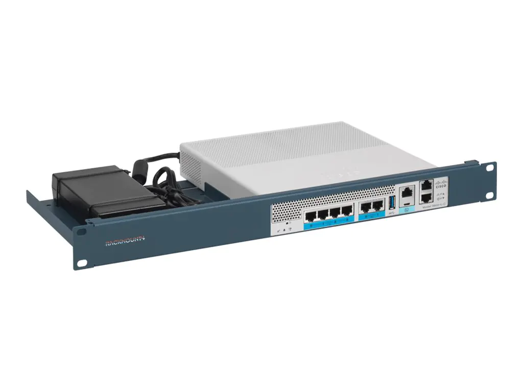 Rackmount.IT CISRACK RM-CI-T16 - Montagesatz für Netzwerkgeräte - Rack montierbar - Metallisch Blau - 1U - 48.3 cm (19") - für Cisco Catalyst 9800-L Wireless Controller