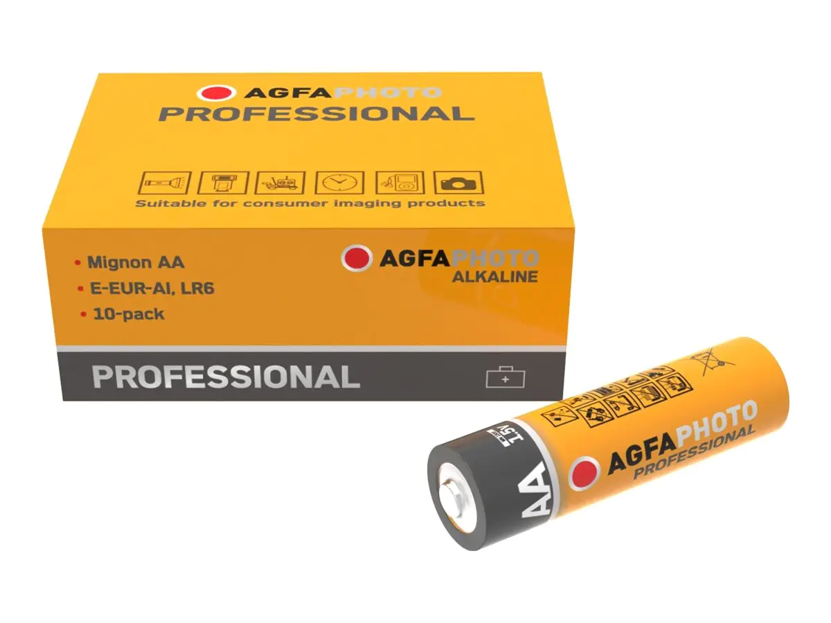 AGFAPhoto Professional Micro AAA -Batterie Alkali-Mangan 1.5 V 10 St