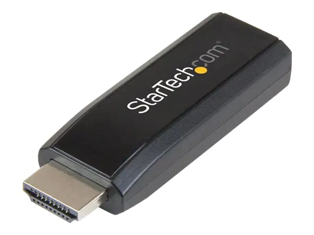 StarTech.com StarTech HDMI to VGA Adapter - Aux Audio Output - Compact - 1920x1200 - HDMI to VGA (HD2VGAMICRA)
