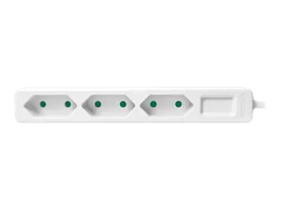 LogiLink Slim - Steckdosenleiste - Wechselstrom 250 V - 1700 Watt - Ausgangsanschlüsse: 3 (3 x Eurostecker) LPS229
