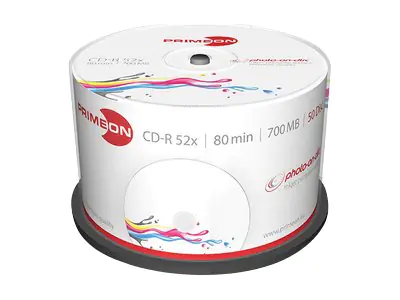 PRIMEON CD-R 2761105 52x 700MB 80Min. Spindel 50 St./Pack.