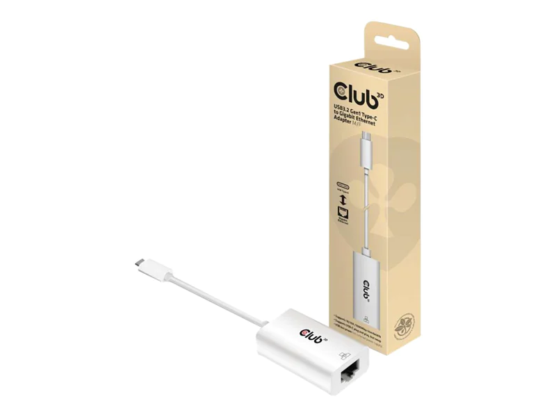 Club 3D CAC-1519 - Netzwerkadapter - USB-C 3.2 Gen 1 - Gigabit Ethernet Club 3D CAC-1519 - Netzwerkadapter - USB-C 3.2 Gen 1 - Gigabit Ethernet