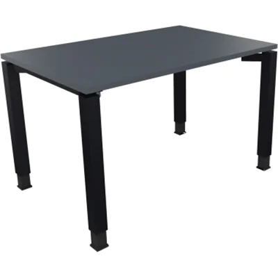 Schreibtisch Vierfuß Quadratrohr B1200xT800xH680-820 an/Lavagrau Schreibtisch Vierfuß Quadratrohr B1200xT800xH680-820 an/Lavagrau