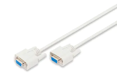 ASSMANN - Kabel seriell - DB-9 (W) zu DB-9 (W) - 2 m - geformt - beige