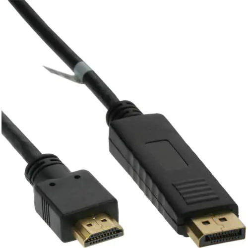 InLine - HDMI-Kabel - DisplayPort männlich zu HDMI männlich - 5 m - Schwarz InLine - HDMI-Kabel - DisplayPort männlich zu HDMI männlich - 5 m - Schwarz