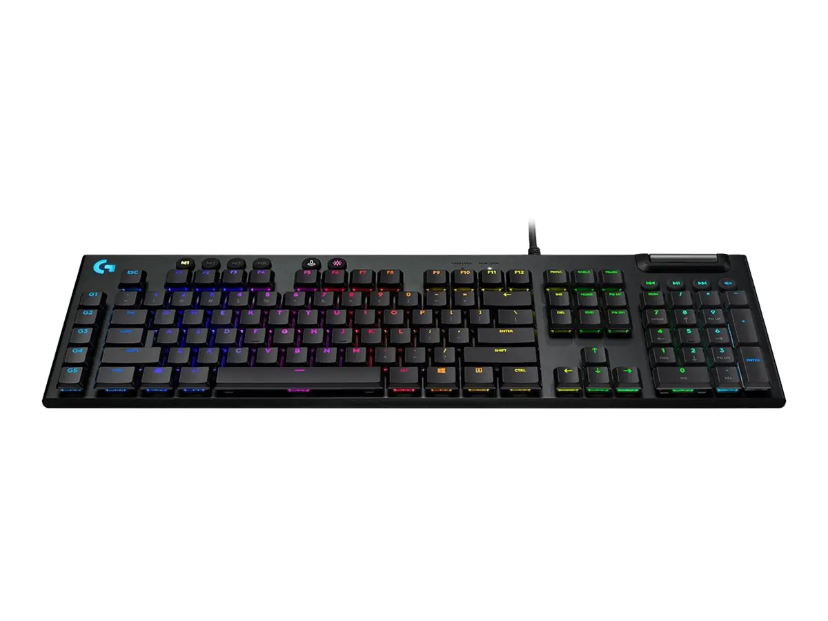 Logitech Gaming G815 - Tastatur - Hintergrundbeleuchtung - USB - QWERTZ - Deutsch - Tastenschalter: GL Clicky - Kohle