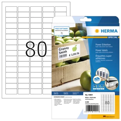 HERMA Etikett Special 10901 35,6x16,9mm weiß 2.000 St./Pack.