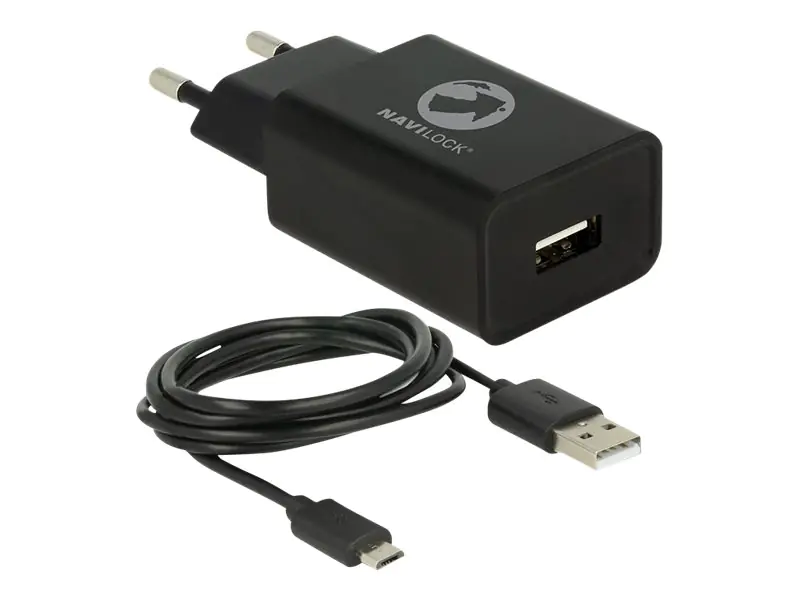 Navilock Tragant - Netzteil - 12 Watt - 2.4 A (USB) - 62847
