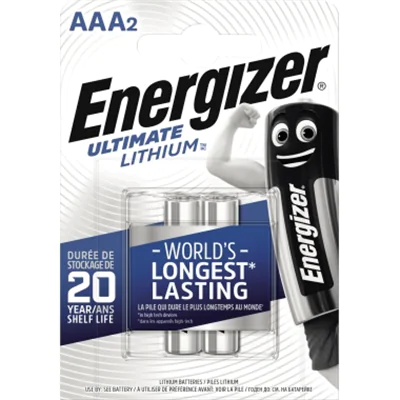 Energizer Batterie Ultimate Lithium 639170 AAA Micro L92 2 St./Pack. Energizer Batterie Ultimate Lithium 639170 AAA Micro L92 2 St./Pack.