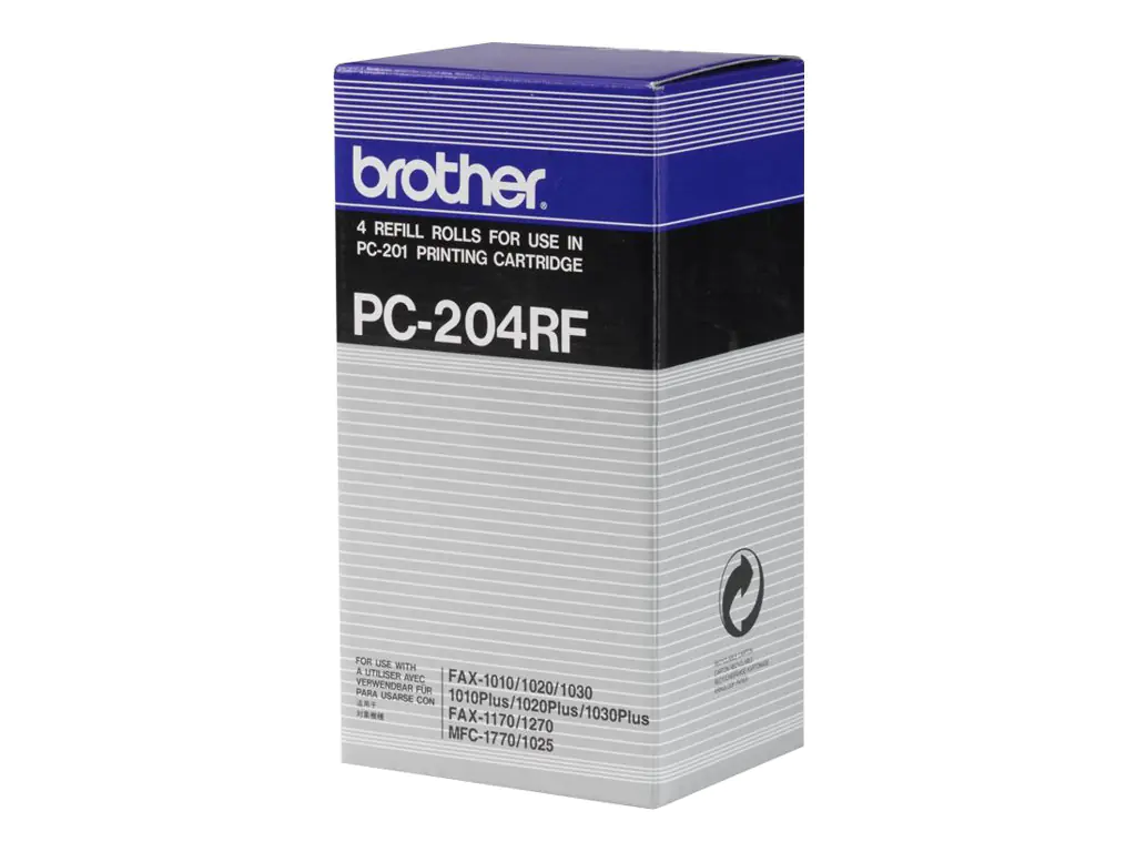 Brother - 4er-Pack - Schwarz - Thermotransfer-Farbband - für Brother MFC-1770, 1780, 1870, 1970; FAX-10XX; IntelliFAX 1170, 1270, 15XX; PC201