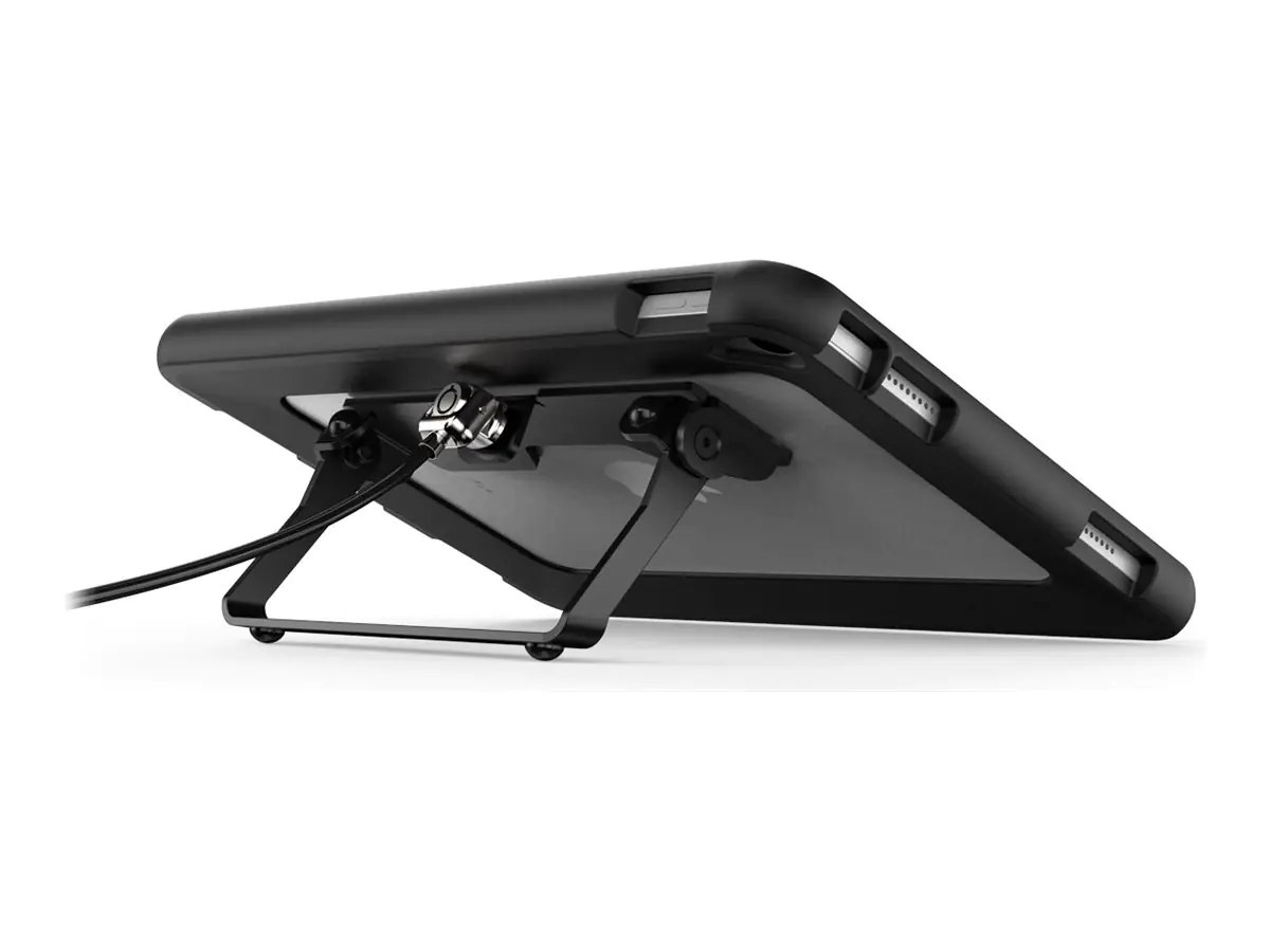 Compulocks iPad mini 8.3" Secured Kickstand - Schutzhülle hintere Abdeckung für Tablet - Ständer - Gummi, Metall - Schwarz - für Apple 10.9-inch iPad (10. Generation) 830KS01KL