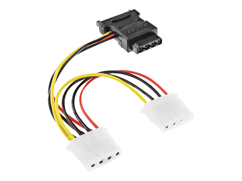 InLine SATA Stromadapterkabel - SATA Buchse an 3x 13,34cm (5,25") Stecker - 0,15m 29679