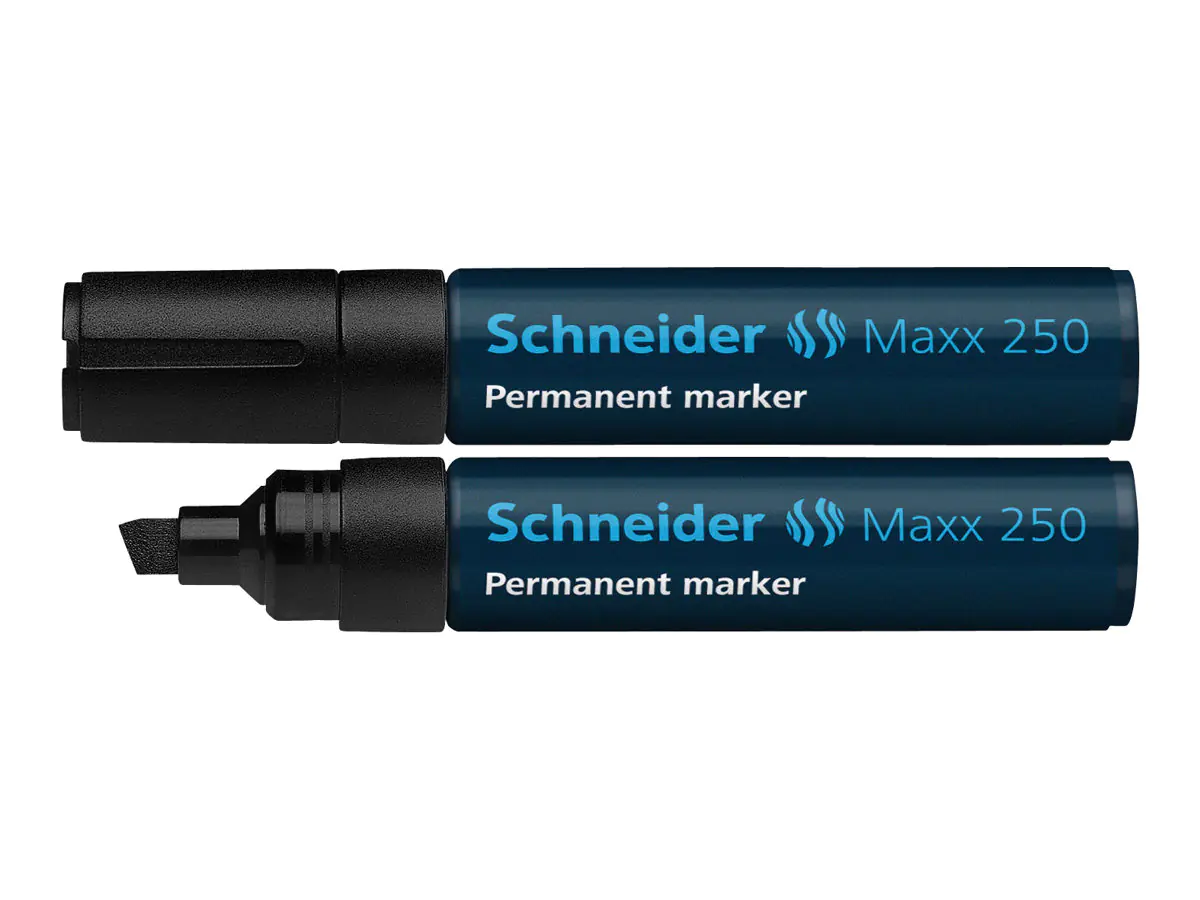 Schneider Permanentmarker Maxx 250 125001 2-7mm Keilspitze schwarz