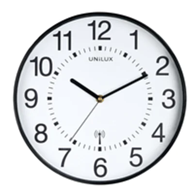 UNILUX Funkwanduhr Wave 400094561 30cm Kunststoff sw