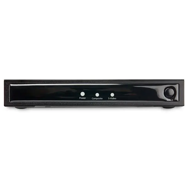StarTech VID2HDCON2 S-Video oder Composite zu HDMI Konverter mit Audio (720p, NTSC & PAL, HDMI Upscaler, Mac & Windows) - Videokonverter - Composite Video, S-video - HDMI - Schwarz