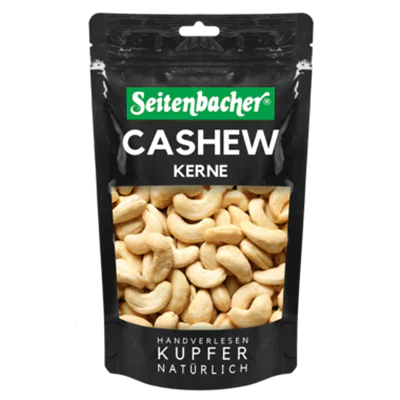 Seitenbacher Cashewkerne natürlich 225 g/Pack. Seitenbacher Cashewkerne natürlich 225 g/Pack.