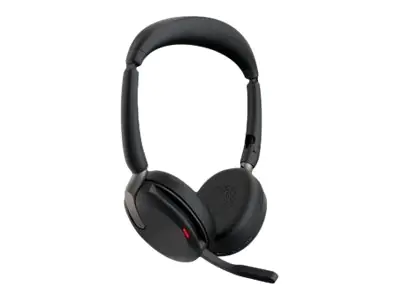 Jabra Evolve2 65 Flex UC Stereo - Headset - On-Ear - Bluetooth - kabellos - aktive Rauschunterdrückung - USB-A - Schwarz - mit kabelloses Ladepad - optimiert für UC Jabra Evolve2 65 Flex UC Stereo - Headset - On-Ear - Bluetooth - kabellos - aktive Rauschunterdrückung - USB-A - Schwarz - mit kabelloses Ladepad - optimiert für UC