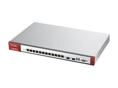 Zyxel ZyWALL ATP700 - Sicherheitsgerät - mit 1 Jahr Gold Security Pack - 12 Anschlüsse - 1GbE - H.323, SIP - 1U - Cloud-verwaltet - Rack-montierbar Zyxel ZyWALL ATP700 - Sicherheitsgerät - mit 1 Jahr Gold Security Pack - 12 Anschlüsse - 1GbE - H.323, SIP - 1U - Cloud-verwaltet - Rack-montierbar