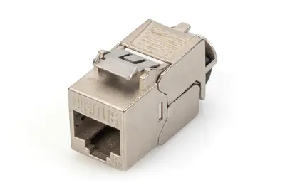 DIGITUS CAT 6A Keystone Modul, geschirmt mit intelligentem Kabelmanager, Set (24 Stück) DN-93619-24