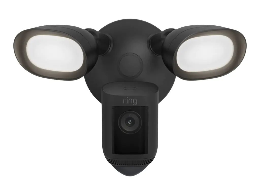 Ring Floodlight Cam Wired Pro - Netzwerk-Überwachungskamera - Außenbereich - wetterfest - Farbe (Tag&Nacht) - 1080p - Audio - drahtlos - Wi-Fi - Wechselstrom 120/230 V