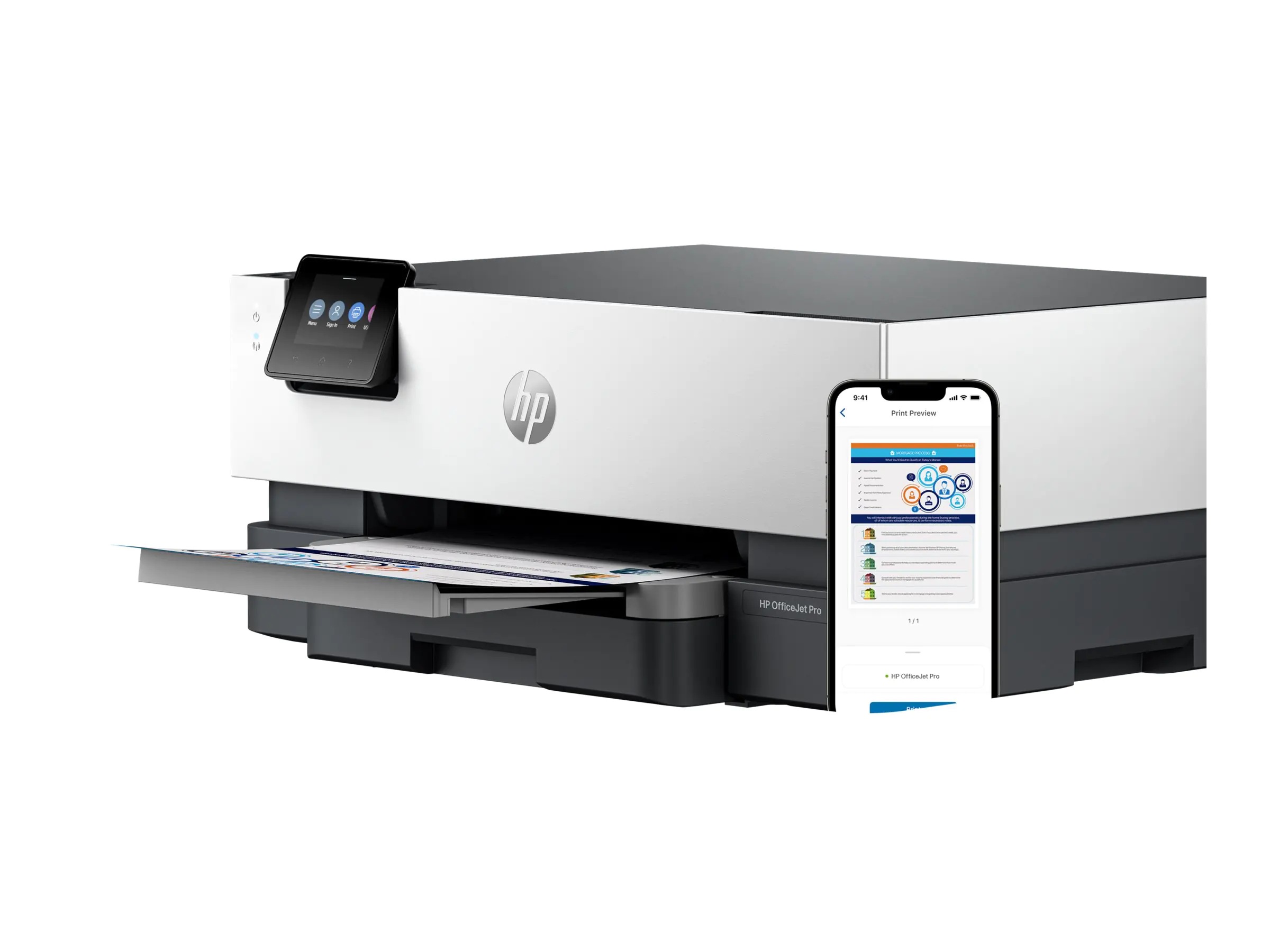 HP Officejet Pro 9110b - Drucker - Farbe - Duplex - Tintenstrahl - A4/Legal - 1200 x 1200 dpi - bis zu 22 Seiten/Min. (einfarbig) 5A0S3B#629