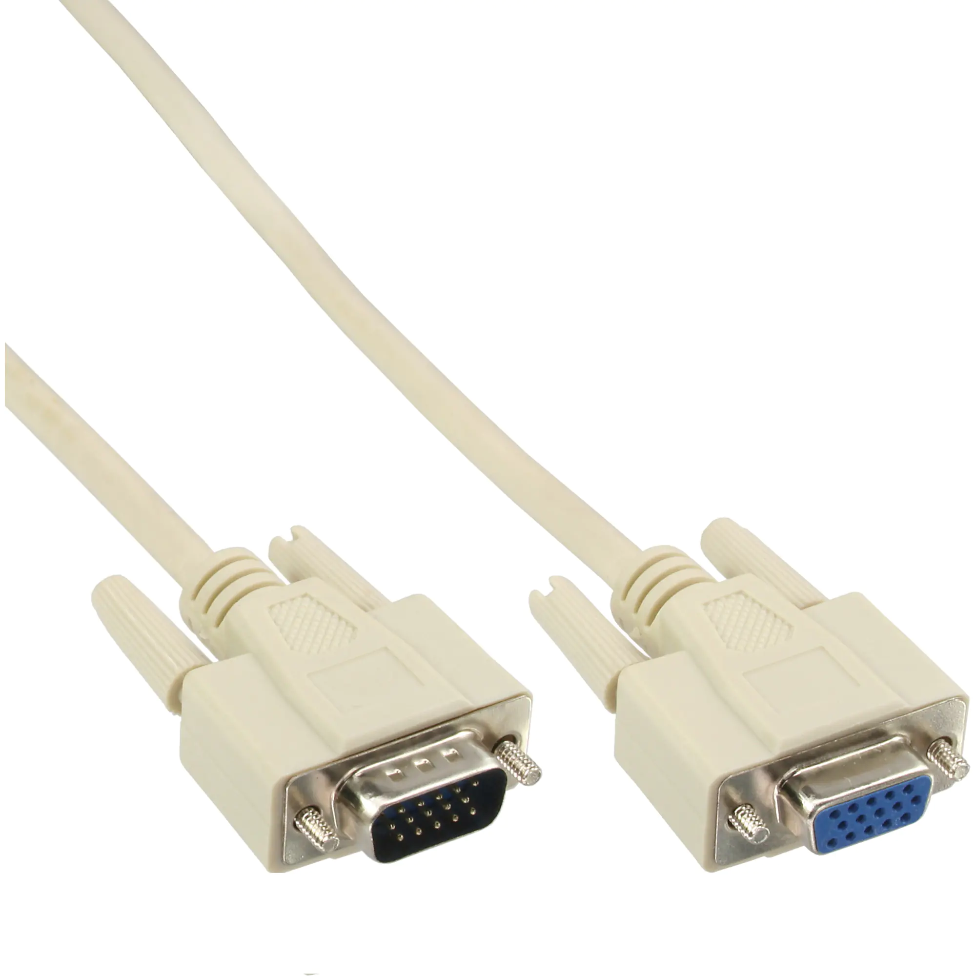 InLine - VGA-Verlängerungskabel - HD-15 (VGA) (M) zu HD-15 (VGA) (W) - 5 m - beige InLine - VGA-Verlängerungskabel - HD-15 (VGA) (M) zu HD-15 (VGA) (W) - 5 m - beige